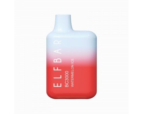 Купить Электронная сигарета Эльф Бар 3000 затяжек Арбузный Лёд (Elf Bar BC 3000 Watermelon Ice) по оптовой цене